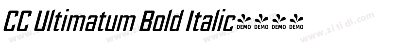 CC Ultimatum Bold Italic字体转换 CC Ultimatum Bold Italic字体转换